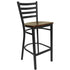 Ladder Back Metal Restaurant Barstool