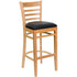 Ladder Back Wooden Restaurant Barstool